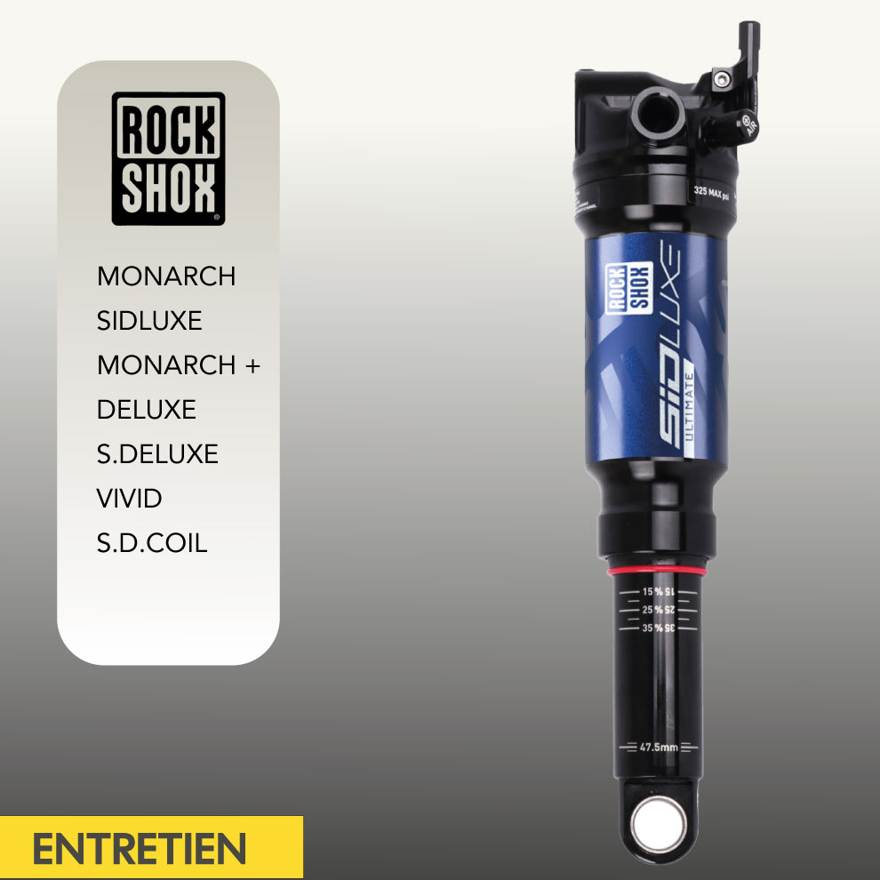 ENTRETIEN AMORTISSEUR ROCK SHOX